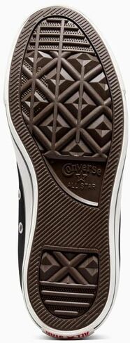 حذاء رياضي Chuck Taylor All Star Hi Top للسيدات من Converse، أسود/أبيض عتيق/Fever Dream، مقاس 8.5 in Saudi Arabia