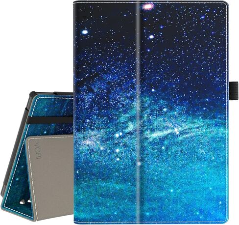 VORI Case for All-New Amazon Fire 7 Tablet (Only fit 12th Generation, 2022 Release), Slim Vegan Leather Folio Stand Smart Cover with Hand Strap and Auto Wake/Sleep for Kindle Fire 7" Tablet, Black in Kuwait