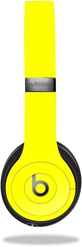 MightySkins Skin Compatible with Beats by Dr. Dre Solo 3 Wireless - Solid Hot Pink | Protective, Durable, and Unique Vinyl Decal wrap Cover | Easy to Apply, Remove | Made in The USA in Saudi Arabia