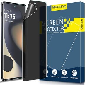2Pack for Motorola Edge 2024 Privacy Screen Protector (Not Tempered Glass), Ultra HD Flexible Film, Anti-Spy, 3D Touch, Anti-Scratch, Bubble Free