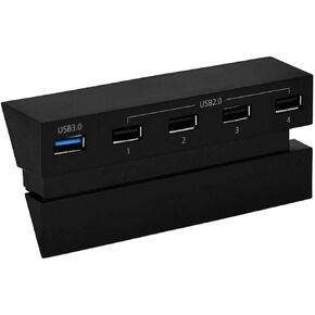 PS4 USB Hub 3.0-5-port USB 3.0 & 2.0 Extension Adapter for Playstation 4 ps4 Not for PS4 Slim, PS4 PRO Edition Gaming Console