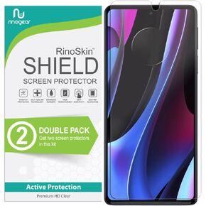 (عبوة من قطعتين) واقي شاشة لهاتف Motorola Edge+ Plus (2022) (6.7 بوصة) واقي شاشة ملحقات صديقة للبيئة تغطية كاملة مرنة طبقة TPU شفافة in Kuwait