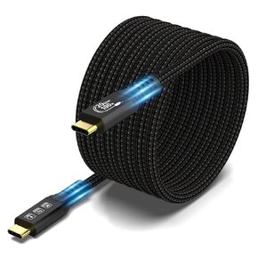 16.5FT USB C Cable 3.2 Gen 2X2 20Gbps, 5M Type C 4K@60Hz UHD Video 5A/100W PD3.0 Fast Charge Cord with E-Marker Compatible with Thunderbolt 3/4 MacBook Pro Galaxy Pixel Dell Monitor
