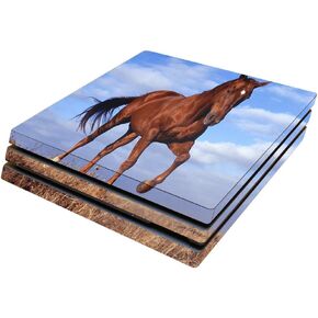 MightySkins Skin Compatible with Sony PS4 Pro Console - Horse | Protective, Durable, and Unique Vinyl Decal wrap Cover | Easy to Apply, Remove, and Change Styles | Made in The USA