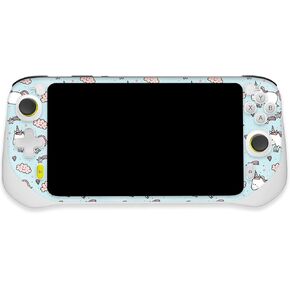 MightySkins Glossy Glitter Skin Compatible with Logitech G Cloud Gaming Handheld - Cute Unicorns | Protective, Durable High-Gloss Glitter Finish | Easy to Apply | Made in The USA