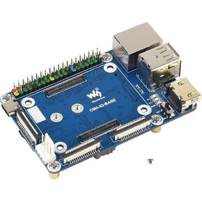 لوحدة حساب Raspberry Pi 4 لوحة IO، لوحة قاعدة صغيرة (B) نسخة كاملة مع مقبس CM4 قياسي وموصلات Raspberry Pi 40PIN GPIO المرمزة بالألوان على اللوحة CSI/DSI/FAN/HDMI/USB/RJ45 in Saudi Arabia