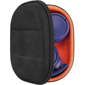 Geekria Shield Headphones Case Compatible with JBL, AKG, Sony, Skullcandy Case, Replacement Protective Hard Shell Travel Carrying Bag with Cable Storage (Black)