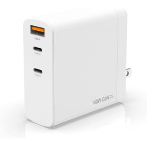 140W 100W GaN Charger Fit for Samsung Galaxy Book4 Ultra Laptop,(with 3 Charging Ports),(UL Safety Certified)