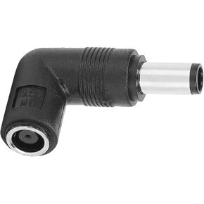 7.4 mm to 7.4 mm Right Angle 90-degree Power Adapter Connector Converter for Dell Hp Pavilion Probook Elitebook Envy Compaq Presario Resmed AirSense 10 Resmed S10 CPAP BiPAP AC Charger Cord