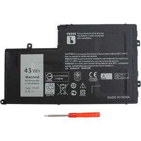 43WH TRHFF Replacement Dell Inspiron 5547 5548 Laptop Battery Inspiron 15 15-5547 15-5548 5545 5542 5447 5445 5448 i5547-3750sLV Latitude 14-3450 15-3550 0PD19 1V2F6 P51G P39F P49G Batteries.