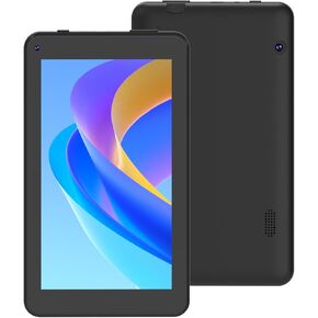 Android 12 Tablet 7 inch Tablets, 4GB RAM 32GB Storage 512GB Expand Quad-Core Processor Tablet PC, 1024 x 600 IPS HD Touch Screen, 2MP+5MP Dual Camera, 3000mAh Battery, WiIFi6, Bluetooth, GMS, Black