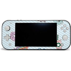 MightySkins Carbon Fiber Skin for Nintendo Switch Lite - VSCO Girl | Protective, Durable Textured Carbon Fiber Finish | Easy to Apply, Remove, and Change Styles | Made in The USA