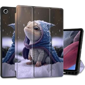 MEEgoodo Case for Samsung Galaxy Tab A9 Plus 11 inch Cover 2023 with S Pen Holder, A9+ Smart Tablet Cases with Leather Trifold Stand+Soft TPU Back Shell+Smart Auto Wake/Sleep, Beautiful Fantasy Flower