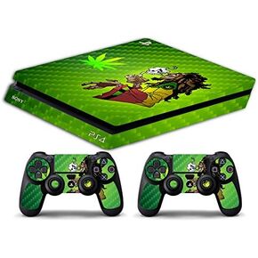 Skin Ps4 Slim - Marijuana BOB Marley - Limited Edition Decal Cover ADESIVA Playstation 4 Slim Sony Bundle