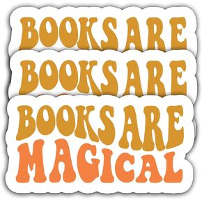 (3Pcs) Anti Social Book Club Sticker Funny Reading Book Sticker Decal Decoration Books, Phones, Laptops, Water Bottles, Tumblers, Kindle, Funny Bookish Waterproof Vinyl Sticker 3" x 2.8" Inch