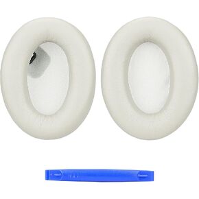 Aurivor Replacement Ear-Pads Cushions for Sony WH-1000XM4 Noice Canceling Headphones, Premium XM4 Ear Covers with Soft Protein Leather, Added Thickness （Black）