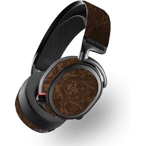 MightySkins Skin for SteelSeries Arctis Pro Wireless - Brown Linen | Protective, Durable, and Unique Vinyl Decal wrap Cover | Easy to Apply, Remove, and Change Styles | Made in The USA