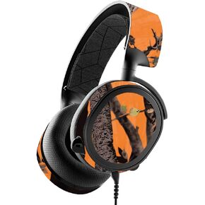 MightySkins Skin for SteelSeries Arctis 3 - Orange Camo | Protective, Durable, and Unique Vinyl Decal wrap cover | Easy To Apply, Remove, and Change Styles | Made in the USA