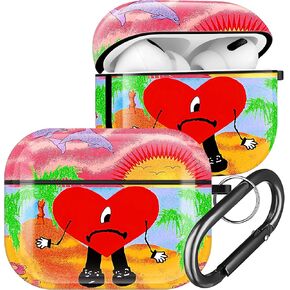 Ulirath لـ AirPod Pro 2019 /Pro 2 حافظة 2022 جمجمة مضحكة تصميم فريد من نوعه، مخيف لطيف لـ AirPods Air Pods Pro 2nd تصميم هيكل عظمي حافظات جلدية للأولاد والبنات والأطفال