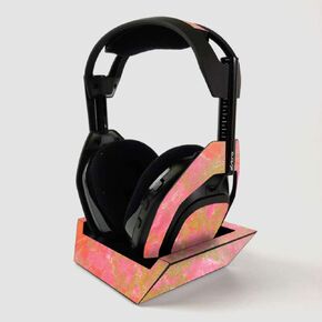 MightySkins Skin for ASTRO Gaming A50 Wireless Headphones + Base Station - Amber Marble | Protective, Durable, and Unique Vinyl Decal wrap cover | Easy To Apply | Made in the USA