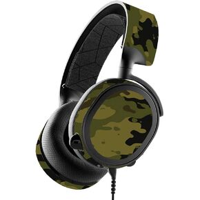 MightySkins Skin for SteelSeries Arctis 3 - Green Camouflage | Protective, Durable, and Unique Vinyl Decal wrap cover | Easy To Apply, Remove, and Change Styles | Made in the USA