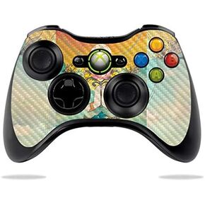 MightySkins Carbon Fiber Skin for Microsoft Xbox 360 Controller - Boxer Rainbow | Protective, Durable Textured Carbon Fiber Finish | Easy to Apply, Remove, and Change Styles | Made in The USA