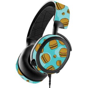 MightySkins Skin for SteelSeries Arctis 3 - Burger Heaven | Protective, Durable, and Unique Vinyl Decal wrap cover | Easy To Apply, Remove, and Change Styles | Made in the USA