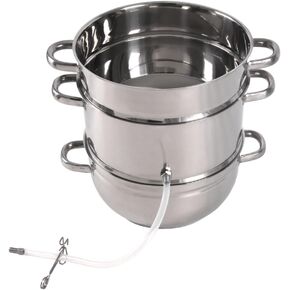 Little Creek Stainless Steel Water Distiller, 2 Gallon Capacity, Works on all Stovetops, Double Boiler, Render Lard & Tallow