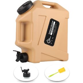 3.2 Gallon/5 Gallon Water Containers with Spigot, BPA Free Water Jug, Military Green Water Tank, Multifunction Water Storage Containers for Camping Outdoor Hiking,Emergency Stroage