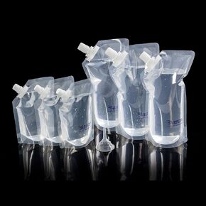 Concealable Reusable Cruise Pouches | Sneak Flask | Leak Proof BPA Free | Travel, Outdoors, Events, Kit Set (4x32oz + 2x16oz + 2x8oz)
