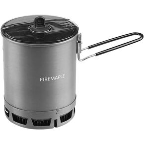 Fire-Maple 600ml G3 Petrel Ultralight Camping Pot Lightweight Outdoor High Efficiency Foldable Heat Exchanger Pot Portable for Hiking Travel (162g)