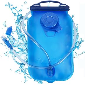 Hydration Water Bladder 2L,Leak Proof,BPA Free,Wide Opening, Military Platypus Water Pouch,Water Reservoir for Biking Hiking Running Cycling Climbing Accessory