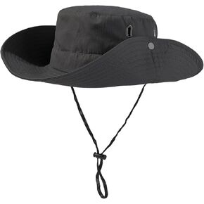 CRAZY SHARK Bucket Hat, Wide Brim Summer Hats for Men, Beach Hat Safari Boonie Hat Foldable Fishing Hat