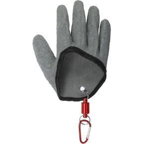PATIKIL Fishing Gloves with Alloy Magnet Release Fisherman Professional Catch Fish Gloves Non-Slip Puncture Resistant Waterproof Fillet Glove for Handling Catching Cleaning