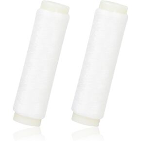 2 Pcs Fishing Thread, Invisible Fishing Bait Elastic Thread Clear Fishing String 0.2mm Length 656 Feet Per Spool Stretchy Fishing Line for Salmon Sturgeon Bass