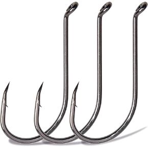 Octopus Hook J Hooks Fishing Sport Circle Hooks Beak Offset Fishing Hooks High Carbon Steel Sharp Strong Fish Hooks for Salterwater Freshwater Fishing