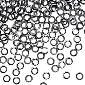50pcs 2mm Tippet Rings, Solid Fly Fishing Tippet Rings, Stainless Steel Tippet Connectors Line Leaders Low Profile Freshwater Fishing Tool for Trout Salmon Crappie Bluegill Steelhead- Black