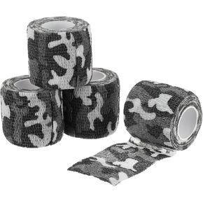 PATIKIL Camo Tape Wrap, Rolls Self-Adhesive Camouflage Tape, Desert