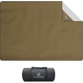 Outdoor Durable 210D Nylon Oxford Camping Blanket for Adult&Kids&Pets,Portable Packable Wterproof Blanket for Travel,Backpacking and Take Pets a Short Rest. (Swen-through)