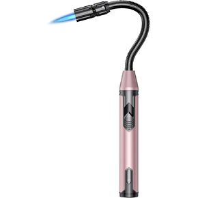 Torch Lighter Refillable Butane Lighter Long Flexible Neck Multipurpose Lighter for Candles Grill BBQ Fireplaces Kitchen Camping (No Prefilled)