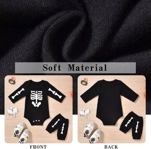 Aalizzwell Newborn Baby Boys Girls Halloween Outfit Bodysuit with Leg Warmers in Saudi Arabia