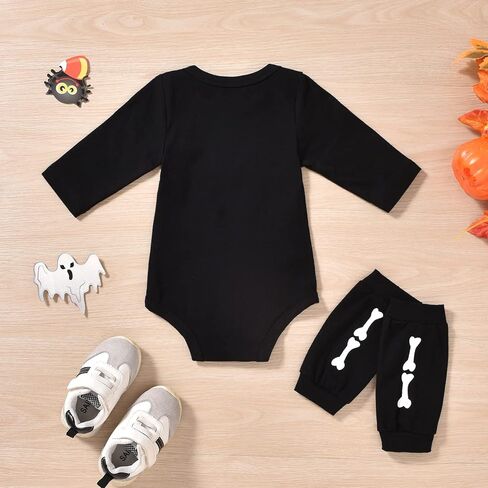 Aalizzwell Newborn Baby Boys Girls Halloween Outfit Bodysuit with Leg Warmers in Saudi Arabia
