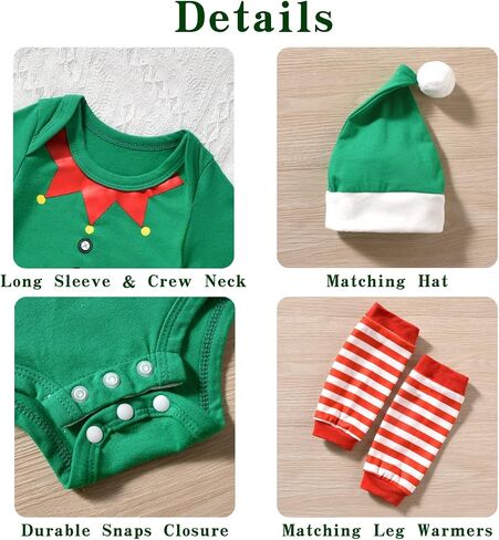 Aalizzwell Newborn Baby Boys Girls Halloween Outfit Bodysuit with Leg Warmers in Saudi Arabia