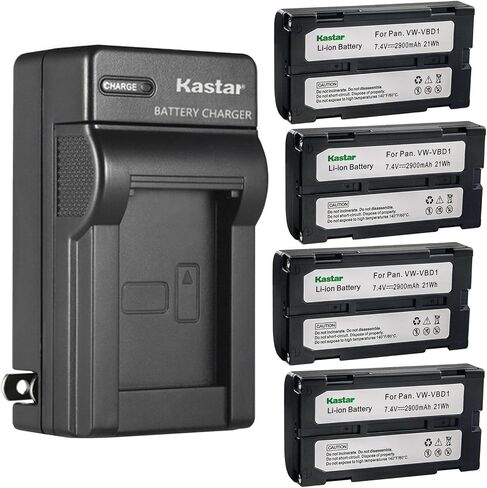 Kastar AC Wall Battery Charger Replacement for PV-D710, PV-D710, PV-DBP5, PV-DBP5, PV-DV1000, PV-DV700, PV-DV710, PV-DV950 PV-SD4090, PV-SD5000, VM-VBD1, VW-VBD1, VW-VBD1E, VW-VBD2 in Saudi Arabia