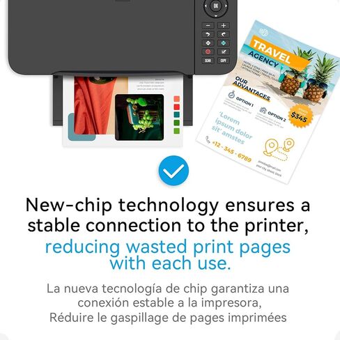 مجموعة خرطوشة حبر HP 64XL ذات إنتاجية عالية باللون الأسود/ثلاثي الألوان (عبوة من قطعتين) لحبر HP 64 تعمل لطابعة Envy Photo 7855 7858 7155 6255 6200 7100 7800 Tango Series Envy Inspire 7900e 7955e 7255e 7950e in Kuwait