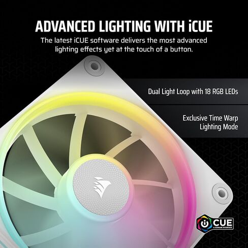CORSAIR iCUE LINK LX120 RGB 120mm PWM Fan Single Pack – Dual Light Loops – Requires iCUE LINK System Hub (Sold Separately) – CORSAIR AirGuide Technology – Black in Saudi Arabia