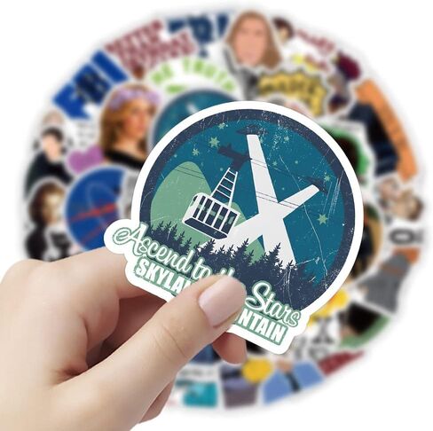 The X Files Stickers |50Pcs Take Care of The Fanatic Stickers Waterproof Vinyl Decals for Water Bottles Laptop Luggage Cup Computer Mobile Phone Skateboard Guitar Helmet Snowboard Decor (Purple-A) in Saudi Arabia