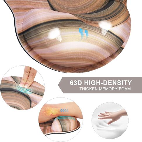 Keyboard Pad Wrist Support, Ergonomic Mouse Pad Wrist Support, Upgrade Enlarge Gel Memory Foam Set Keyboard Wrist Rest Pad, Comfortable Wrist Rest for Office, Computer, Laptop,Gaming in Saudi Arabia
