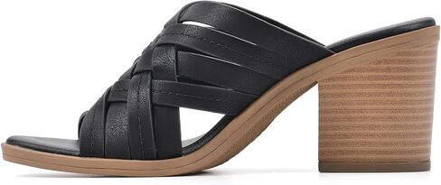 صندل نسائي بكعب عريض من WHITE MOUNTAIN Shoes Be Happy in Saudi Arabia