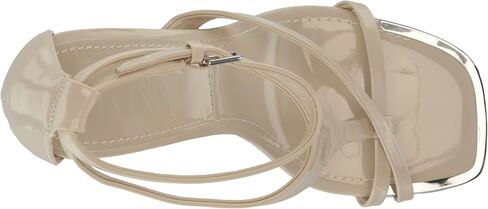 DKNY Women's Strappy Open Toe with Metallic Heel Heeled Sandal in Saudi Arabia